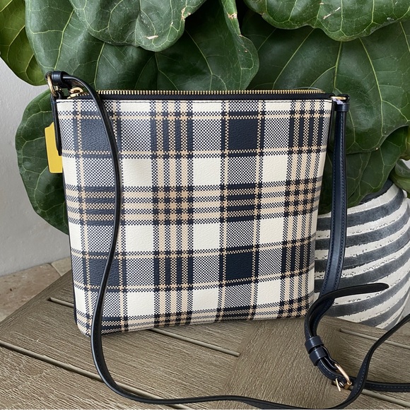 Last 1‼️ NWT Coach Rowan File Bag Crossbody With Garden Plaid Print C8587 - Picture 7 of 11